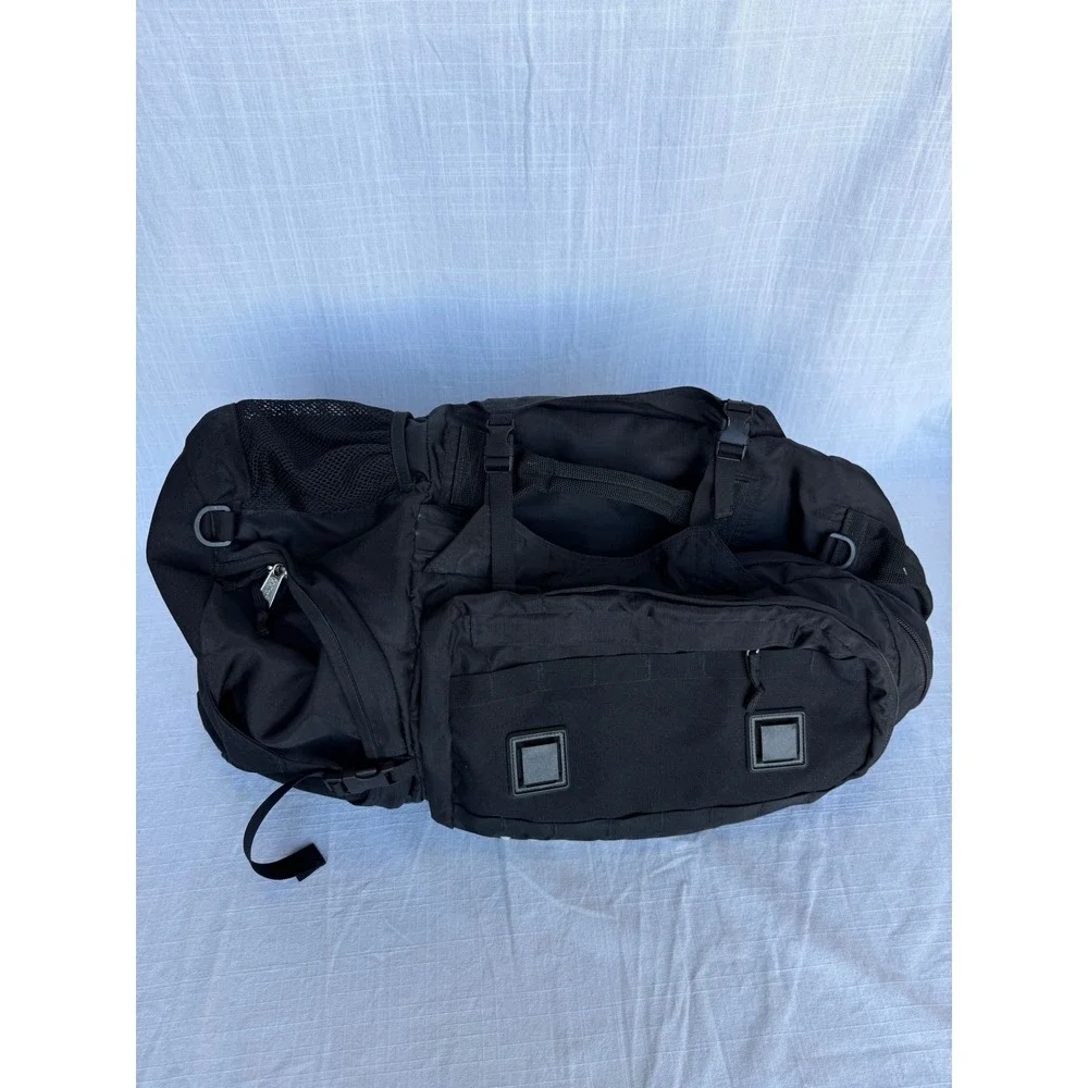 Rare 90s Vintage L.L. Bean Black Travel Hiking Backpack Duffle Internal Frame